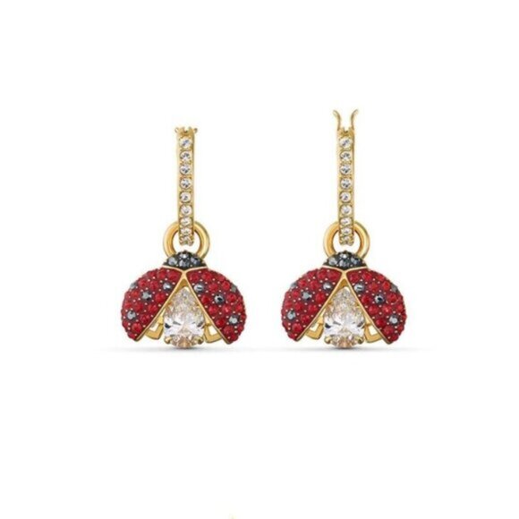 Swarovski Ladybug Detachable Earrings - Picture 2 of 3